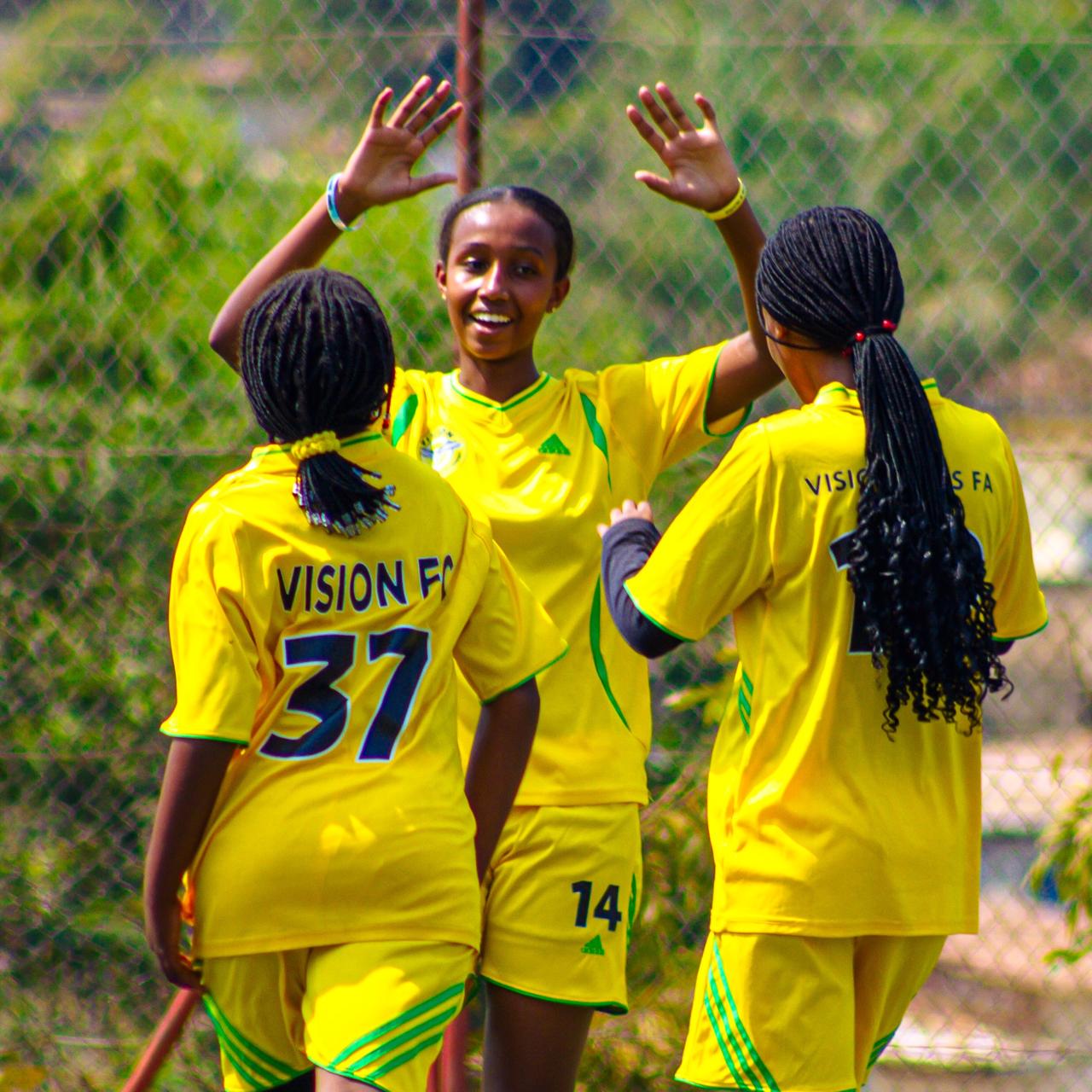 Girls training at Vision Girls Football Academy